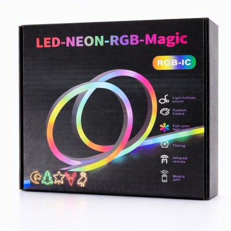 Neon LED RGB-IC באורך 5 מטרים